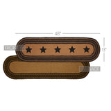 Blackstone Farm Star Braided Table Runner-Lange General Store