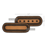 Blackstone Farm Star Braided Table Runner-Lange General Store