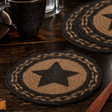 Blackstone Farm Star Braided Trivet 8" Set of 3