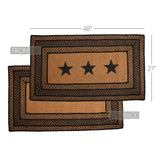 Blackstone Farm Star Collection Braided Jute Rugs - Rectangle