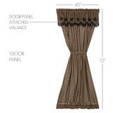 Blackstone Farm Star Door Panel Curtain