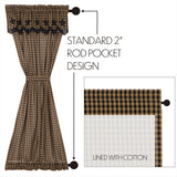 Blackstone Farm Star Door Panel Curtain