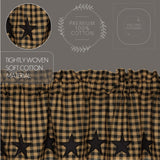 Black Star Panel Curtains-Lange General Store