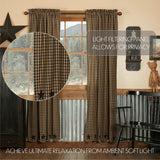 Black Star Panel Curtains-Lange General Store