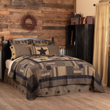Black Check Star Quilt-Lange General Store