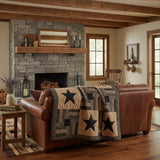 Blackstone Farm Star Quilted Throw-Lange General Store
