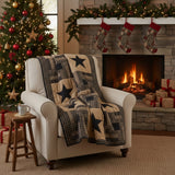 Blackstone Farm Star Quilted Throw-Lange General Store