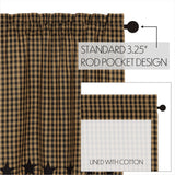Blackstone Farm Star Tier Curtains 24"-Lange General Store