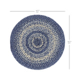 Blue Falls Braided Trivet 15"-Lange General Store