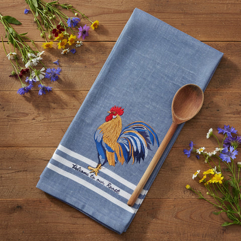 Blue Rooster Tea Towel-Lange General Store