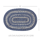 Bluefalls Braided Placemats Set of 6