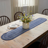 Blue Falls Braided Table Runner - Lange General Store