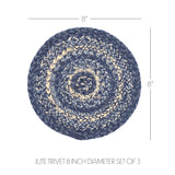 Bluefalls Braided Trivet 8" Set of 3