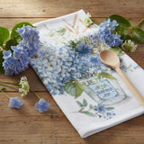 Bohemian Blue Hydrangea Terry Towel-Lange General Store