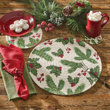 Boughs of Holly Placemats-Lange General Store