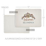Bountifall Autumn Blessings Placemat Set of 2-Lange General Store