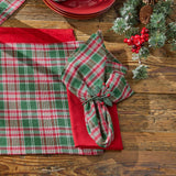 Boxwood & Pine Plaid Cotton Cloth Napkins Set of 4