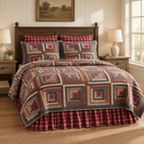 Braxboro Quilt in a new farmhouse bedroom