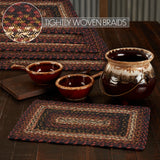 Brick Raven Braided Rectangle Placemat - Set of 6