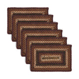 Brick Raven Braided Rectangle Placemat - Set of 6