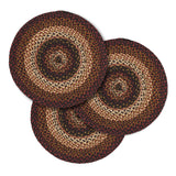 Brick Raven Braided Trivet 15" Set of 3