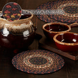 Brick Raven Braided Trivet 8" Set of 3