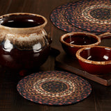 Brick Raven Braided Trivet 8" Set of 3