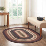 Brick Raven Collection Braided Rugs - Oval-Lange General Store