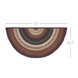 Brick Raven Collection Braided Rugs - Rectangle