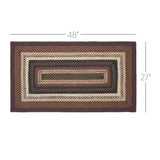 Brick Raven Collection Braided Rugs - Rectangle
