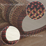 Brick Raven Collection Braided Rugs - Rectangle