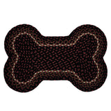 Brick Raven Dog Bone Braided Waterproof Rug Mat – Medium – Waterproof Dog Feeding Mat – Recycled PET