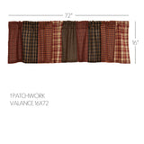 Brick Raven Patchwork Valance-Lange General Store