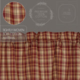 Brick Raven Plaid Valance-Lange General Store