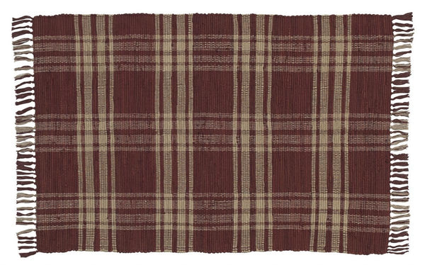 Bridgeton Wine and Tan Rag Rug – Lange General Store