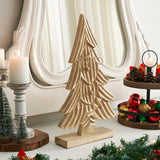 Brushed Gold Wooden Tree-Lange General Store