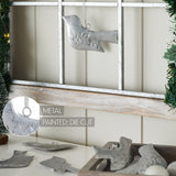 Brushed Metal Bird Ornament Set of 6-Lange General Store