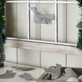 Brushed Metal Bird Ornament Set of 6-Lange General Store