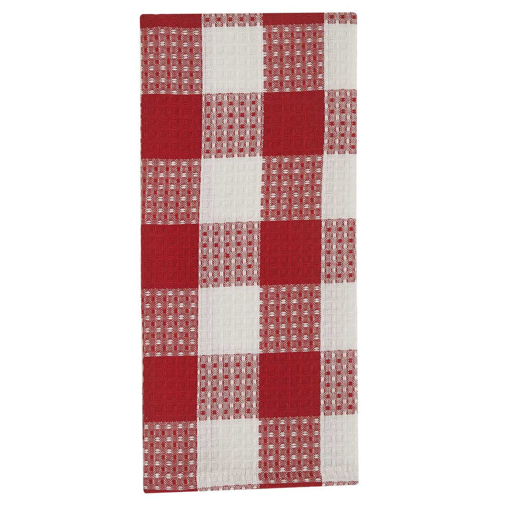 Buffalo Red and White Check Waffle Dishtowel – Lange General Store