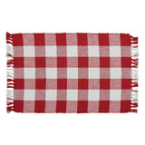 Buffalo Red and White Check Yarn Placemats-Lange General Store