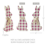 Bunny Hop All Ears Lavender Check Bunny 13"-Lange General Store