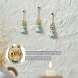 Bunny Hop Metal Apron Rabbit Ornament Set of 3-Lange General Store