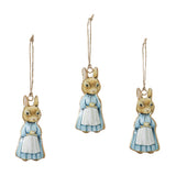 Bunny Hop Metal Apron Rabbit Ornament Set of 3-Lange General Store