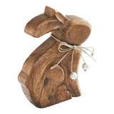 Bunny Hop Wooden Bunny w/ Pearl Beads 6x7.25-Lange General Store