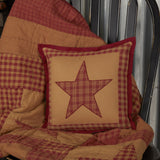 Ninepatch Star Quilted Pillow 12"-Lange General Store