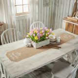 Burlap Happy Easter Table Runners-Lange General Store