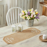 Burlap Happy Easter Table Runners-Lange General Store