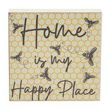 Buzzy Bees Home Is My Happy Place Block Sign-Lange General Store