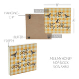 Buzzy Bees Me & My Honey Block Sign-Lange General Store