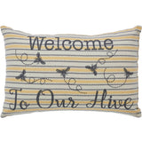 Buzzy Bees Welcome to Our Hive Pillow-Lange General Store